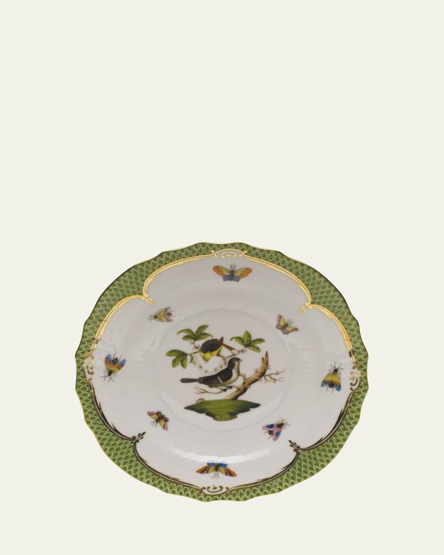 Rothschild Bird Green Motif 01 Salad Plate